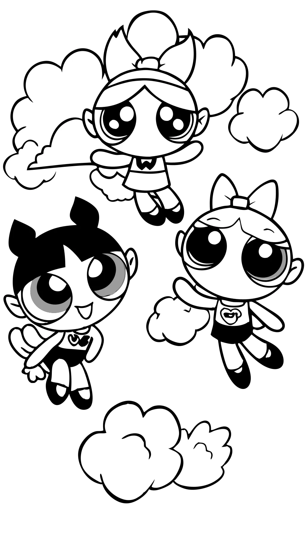 coloriages de filles powerpuff